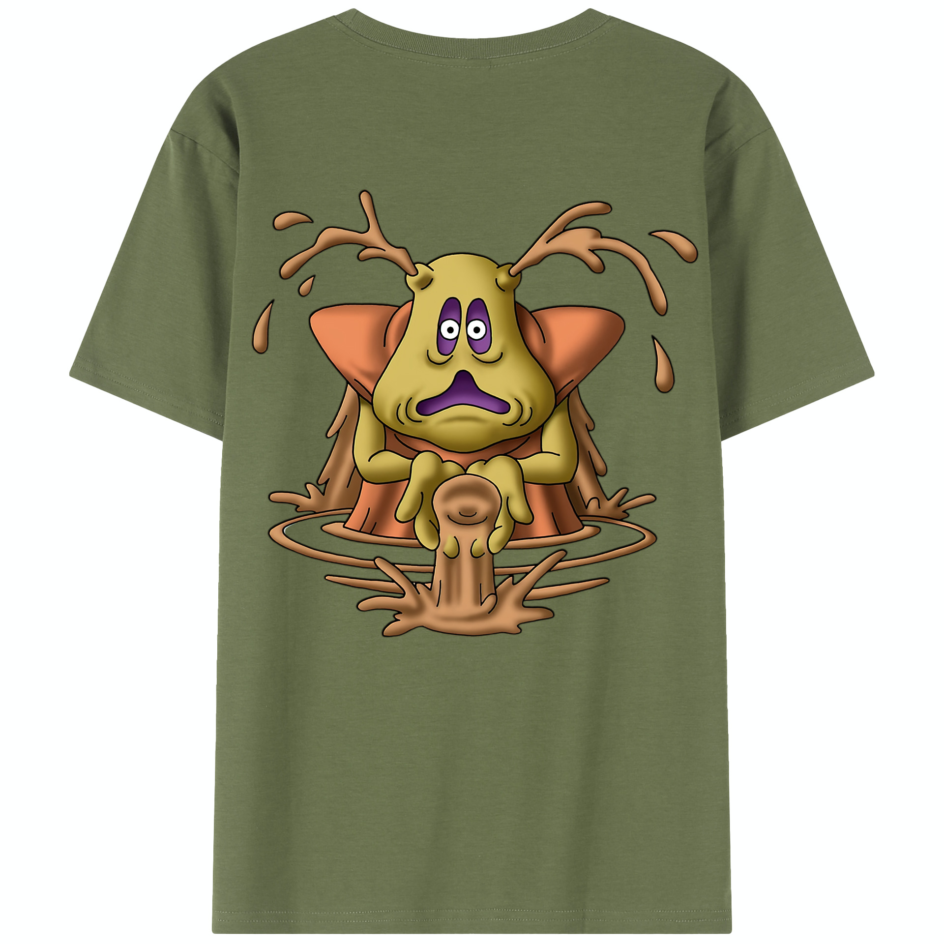 （画像用） ドラゴンクエスト Doragon Kuesuto Dragon Quest 綿100％半袖Tシャツ（背面プリント）